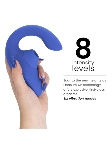WOMANIZER - BLEND ESTIMULADOR VIBRADOR RABBIT AZUL Succionadores con vibración