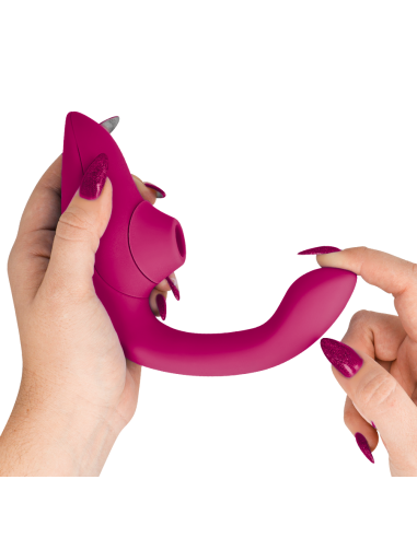 WOMANIZER - BLEND ESTIMULADOR VIBRADOR RABBIT FUCSIA Succionadores con vibración