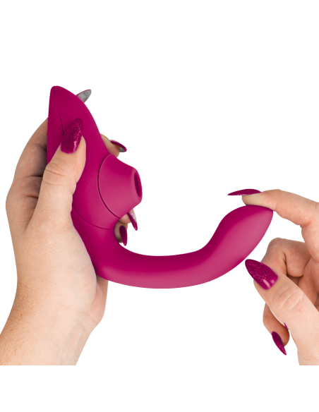 WOMANIZER - BLEND ESTIMULADOR VIBRADOR RABBIT FUCSIA Succionadores con vibración