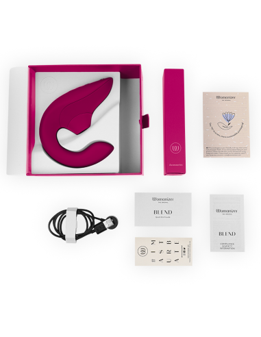 WOMANIZER - BLEND ESTIMULADOR VIBRADOR RABBIT FUCSIA Succionadores con vibración