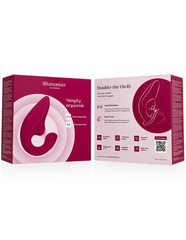 WOMANIZER - BLEND ESTIMULADOR VIBRADOR RABBIT FUCSIA Succionadores con vibración