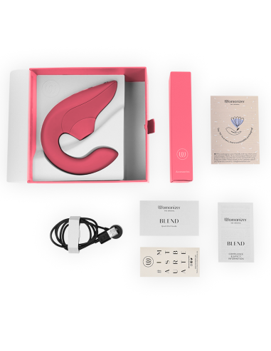 WOMANIZER - BLEND ESTIMULADOR VIBRADOR RABBIT ROSA Succionadores con vibración