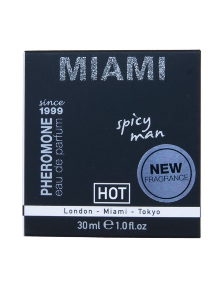 HOT - PERFUME CON FEROMONAS MIAMI SPICY HOMBRE 30 ML Perfumes Feromonas Masculinas