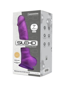 SILEXD - MODELO 1 PENE REALÍSTICO SILICONA PREMIUM SILEXPAN VIOLETA 17.5 CM 2