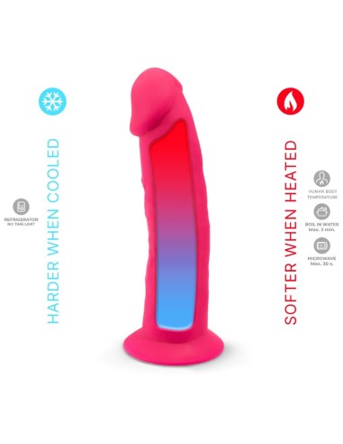 SILEXD - MODELO 2 PENE REALÍSTICO SILICONA PREMIUM SILEXPAN FUCSIA 19.2 CM Penes realísticos