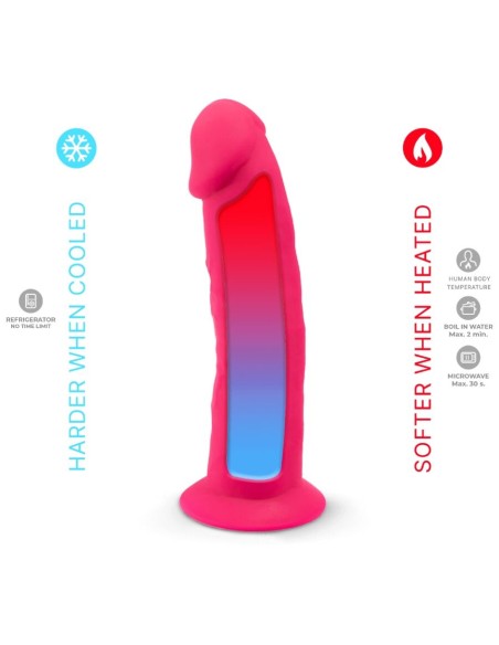 SILEXD - MODELO 2 PENE REALÍSTICO SILICONA PREMIUM SILEXPAN FUCSIA 19.2 CM Penes realísticos