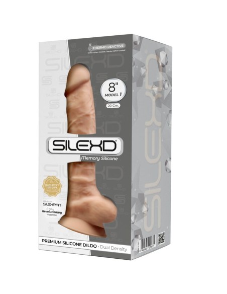 SILEXD - MODELO 1 PENE REALÍSTICO SILICONA PREMIUM SILEXPAN 20 CM Penes realísticos