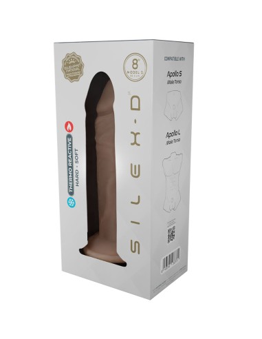SILEXD - PENE REALÍSTICO MODELO 8 SILICONA LÍQUIDA 20.6 CM Penes realísticos