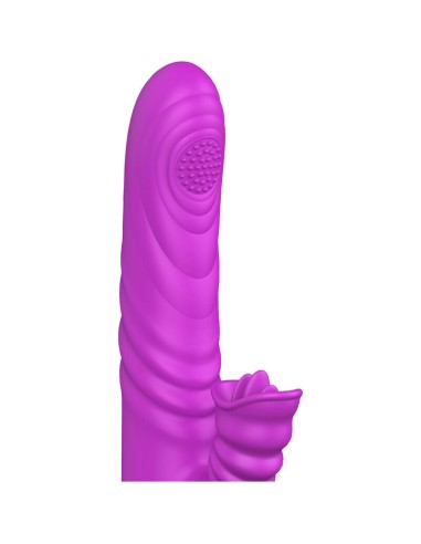 ARMONY - ANGELIA VIBRADOR MULTIFUNCION CON LENGUA ESTIMULADORA EFECTO CALOR VIOLETA Rotadores y vibradores
