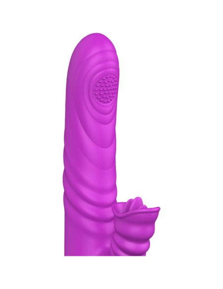 ARMONY - ANGELIA VIBRADOR MULTIFUNCION CON LENGUA ESTIMULADORA EFECTO CALOR VIOLETA Rotadores y vibradores