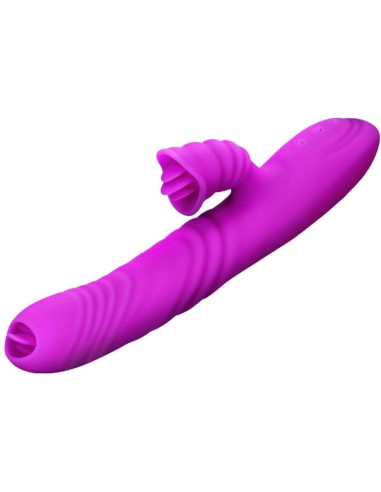 ARMONY - ANGELIA VIBRADOR MULTIFUNCION DOBLE LENGUA EFECTO CALOR VIOLETA Rotadores y vibradores