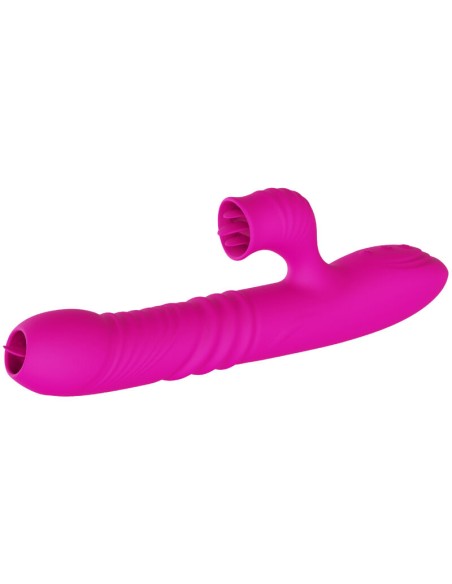 ARMONY - FANNY VIBRADOR MULTIFUNCION DOBLE LENGUA EFECTO CALOR FUCSIA Rotadores y vibradores