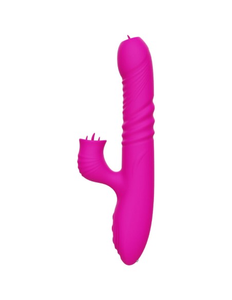 ARMONY - FANNY VIBRADOR MULTIFUNCION DOBLE LENGUA EFECTO CALOR FUCSIA Rotadores y vibradores
