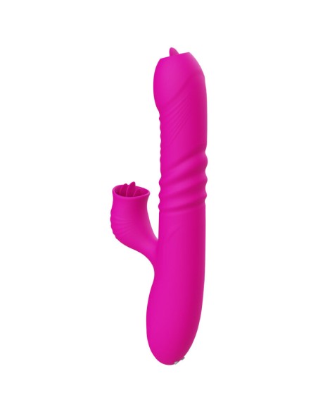 ARMONY - FANNY VIBRADOR MULTIFUNCION DOBLE LENGUA EFECTO CALOR FUCSIA Rotadores y vibradores