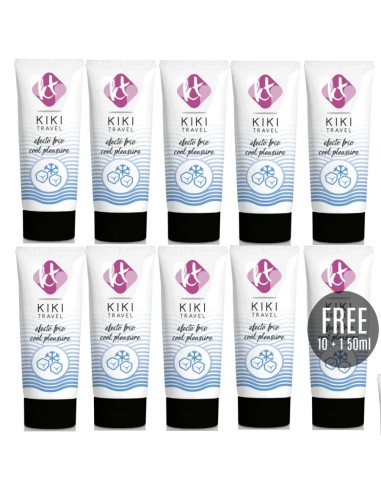 KIKÍ TRAVEL - GEL DESLIZANTE EFECTO FRÍO INTENSIFICADOR 50 ML 10 + 1 GRATIS Intensificador Orgasmos