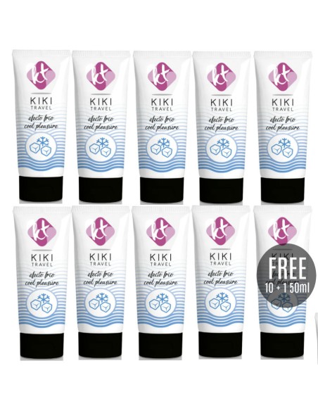KIKÍ TRAVEL - GEL DESLIZANTE EFECTO FRÍO INTENSIFICADOR 50 ML 10 + 1 GRATIS Intensificador Orgasmos