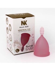 NINA KIKÍ - COPA MENSTRUAL TALLA L ROSA 6 + 1 GRATIS 2