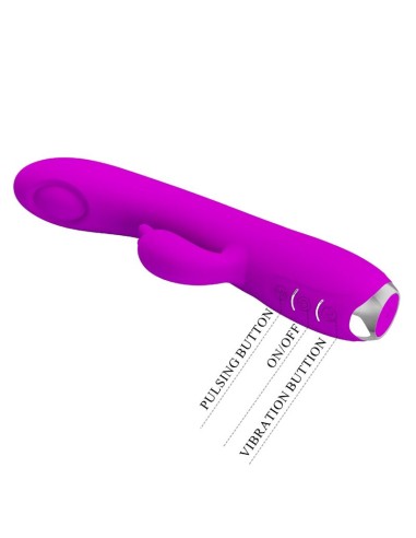 PRETTY LOVE - REGINA VIBRADOR-SUCCIONADOR RECARGABLE MORADO Vibradores Rabbit