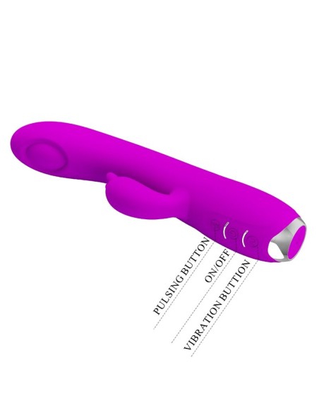 PRETTY LOVE - REGINA VIBRADOR-SUCCIONADOR RECARGABLE MORADO Vibradores Rabbit