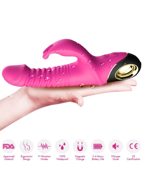 ARMONY - ZING DILDO VIBRADOR RABBIT FUCSIA Vibradores Rabbit