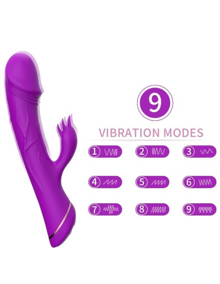 ARMONY - DILDO VIBRADOR RABBIT SILICONA VIOLETA Vibradores Rabbit