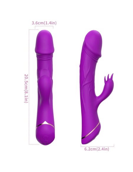 ARMONY - DILDO VIBRADOR RABBIT SILICONA VIOLETA Vibradores Rabbit