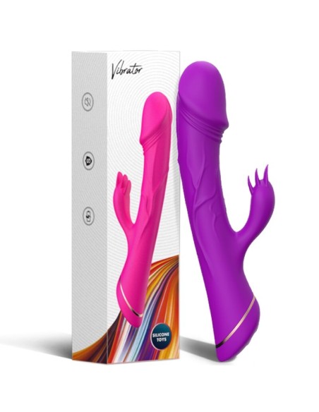 ARMONY - DILDO VIBRADOR RABBIT SILICONA VIOLETA Vibradores Rabbit