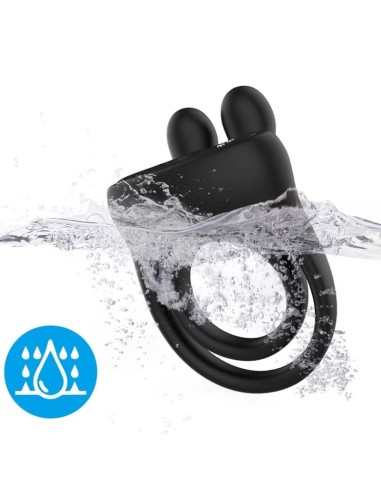 ARMONY - ANILLO VIBRADOR RABBIT NEGRO Anillos con Vibración