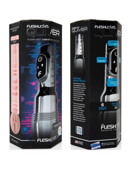 FLESHLIGHT - QUIVER MASTURBADOR VIBRATORIO RECARGABLE VAGINA Vaginas con vibración