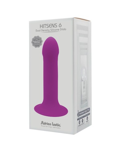 ADRIEN LASTIC - HITSENS 6 DILDO SILICONA VIOLETA Dildos para Arneses