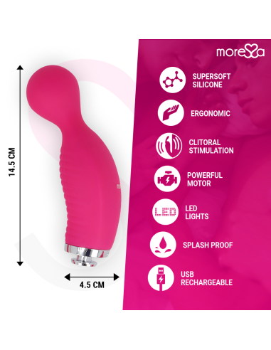 MORESSA - KIRK DUO SUCCIONADOR + MASAJEADOR MULTI PRESTACIONES PREMIUM SILICONE RECARGABLE Estimuladores