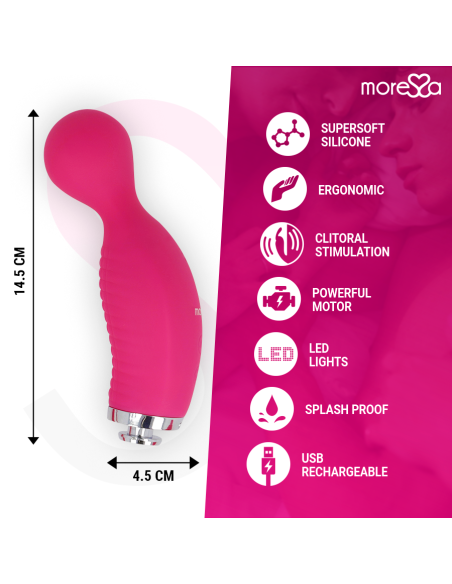 MORESSA - KIRK DUO SUCCIONADOR + MASAJEADOR MULTI PRESTACIONES PREMIUM SILICONE RECARGABLE Estimuladores