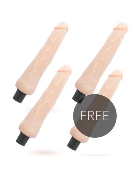 LOVECLONE - RAGNAR SELF LUBRICATION VIBRADOR 24.5 CM -O- 3.5 CM 3 +1 GRATIS Juguetes para Mujeres