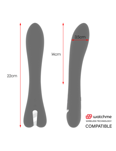 BRILLY GLAM - RYAN VIBRADOR + MANDO CONTROL REMOTO WATCHME Vibradores control remoto