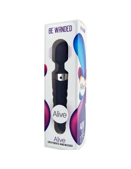 ALIVE - BE WANDED MASAJEADOR VIBRADOR NEGRO Masajeadores