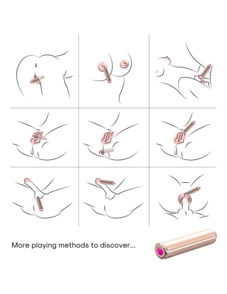 ARMONY - WARHEAD BALA VIBRADORA CONTROL REMOTO DORADO 2 CM X 8.8 CM Balas vibradoras