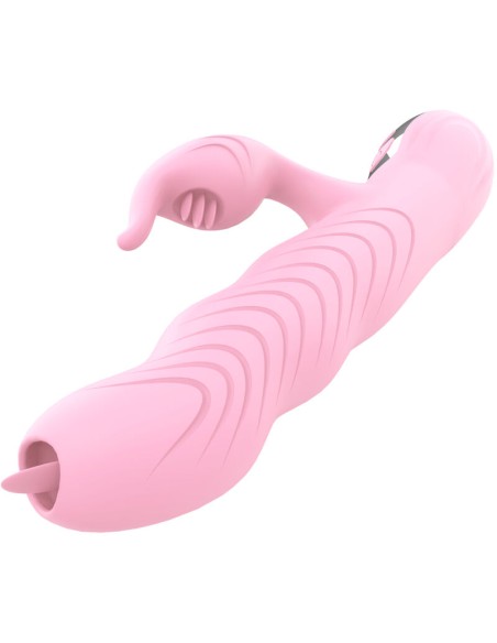 ARMONY - MARCIA VIBRADOR & THRUSTING DOBLE LENGUA EFECTO CALOR ROSA Vibradores