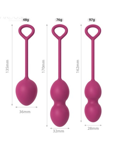 ARMONY - ANABIOSIS PESAS VAGINALES 3 NIVELES BUGAMBILLA Bolas Silicona