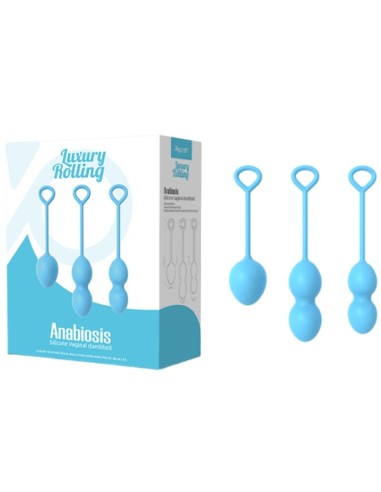 ARMONY - ANABIOSIS PESAS VAGINALES 3 NIVELES AZUL Bolas Silicona