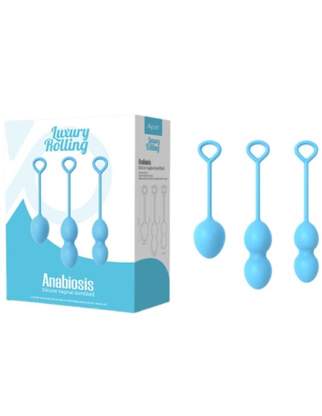 ARMONY - ANABIOSIS PESAS VAGINALES 3 NIVELES AZUL Bolas Silicona