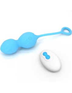 ARMONY - BLOSSOMS PESAS VAGINALES VIBRADOR CONTROL REMOTO 10 VIBRACIONES AZUL 2