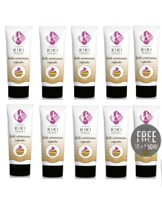 KIKÍ TRAVEL - GEL DESLIZANTE SABOR A TARTA AMERICANA CUPCAKE 50 ML 10 + 1 GRATIS