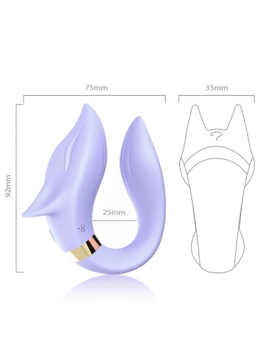 ARMONY - FOX VIBRADOR PAREJAS CONTROL REMOTO VIOLETA Vibrador Parejas U