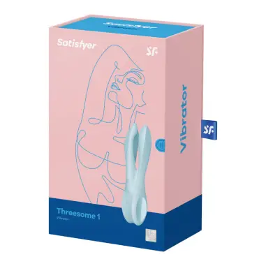 Threesome 1 Vibrador Azul - 12 Modos | Satisfyer