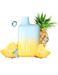 LOST MARY - (PACK PROFESIONAL EXPOSITOR - 10 UNIDADES) BM600 VAPER NICOTINA 2% DESECHABLE SABOR PIÑA HELADA 2