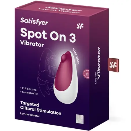 SATISFYER - SPOT ON 3 ESTIMULADOR DE CLÍTORIS ROJO Vibradores