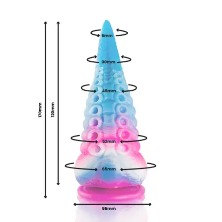 EPIC - PHORCYS DILDO TENTÁCULO AZUL TAMAÑO PEQUEÑO Dildos sin Vibración