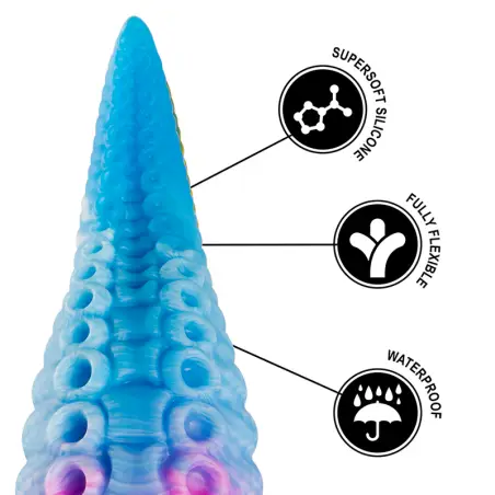EPIC - PHORCYS DILDO TENTÁCULO AZUL TAMAÑO PEQUEÑO Dildos sin Vibración