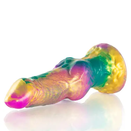 EPIC - IRIS DILDO CON TESTÍCULOS ARCOÍRIS DE PLACER 