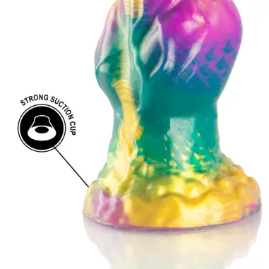 EPIC - IRIS DILDO CON TESTÍCULOS ARCOÍRIS DE PLACER 